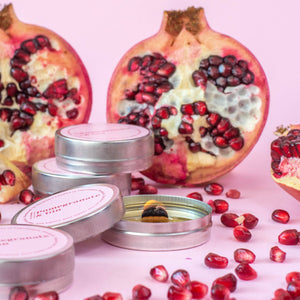 Mini Scented Soy Candle, Pomegranate and Gin