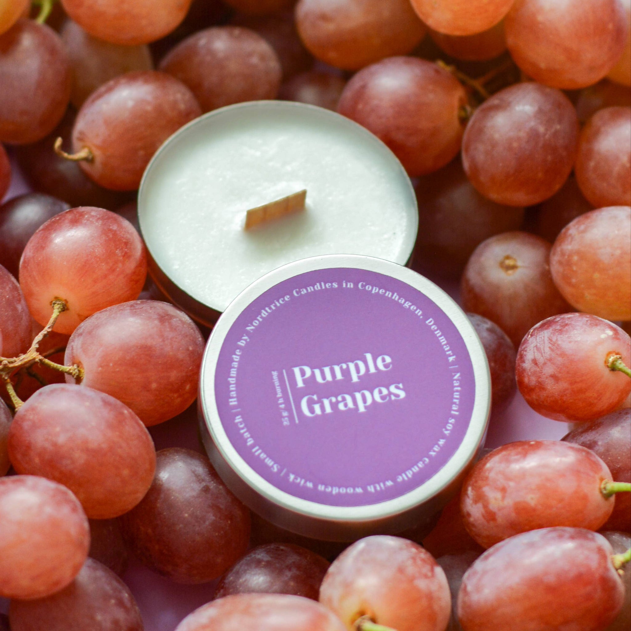 Mini Scented Soy Candle, Purple Grapes