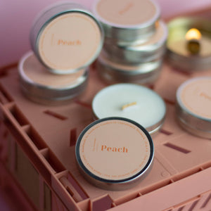 Mini Scented Soy Candle, Peach