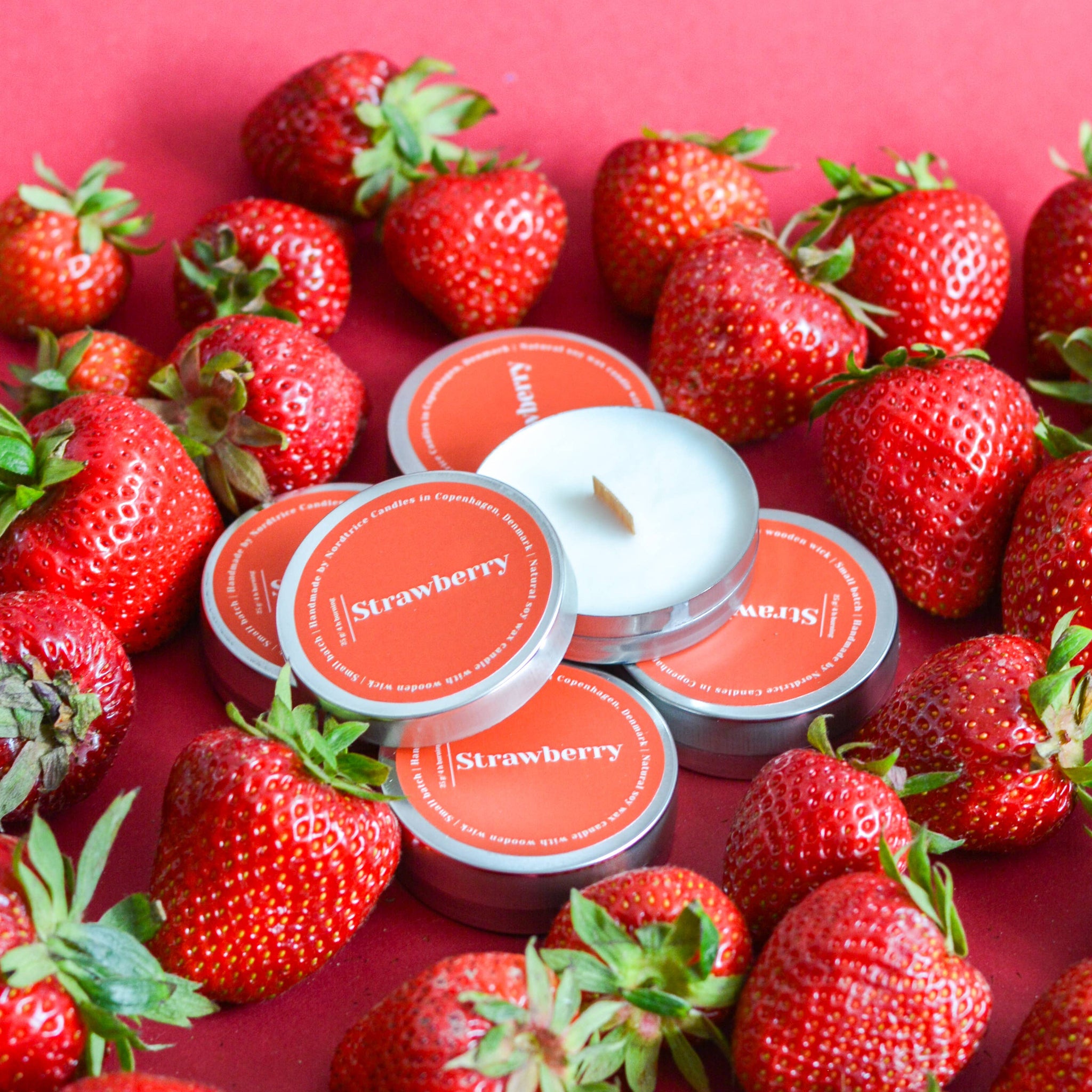 Mini Scented Soy Candle, Strawberry