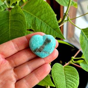 Amazonite Heart Crystal