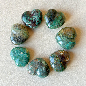 Chrysocolla Heart Crystal