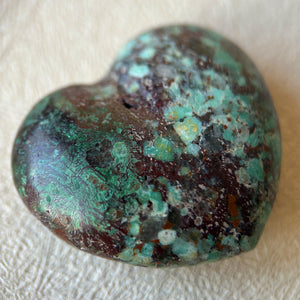 Chrysocolla Heart Crystal