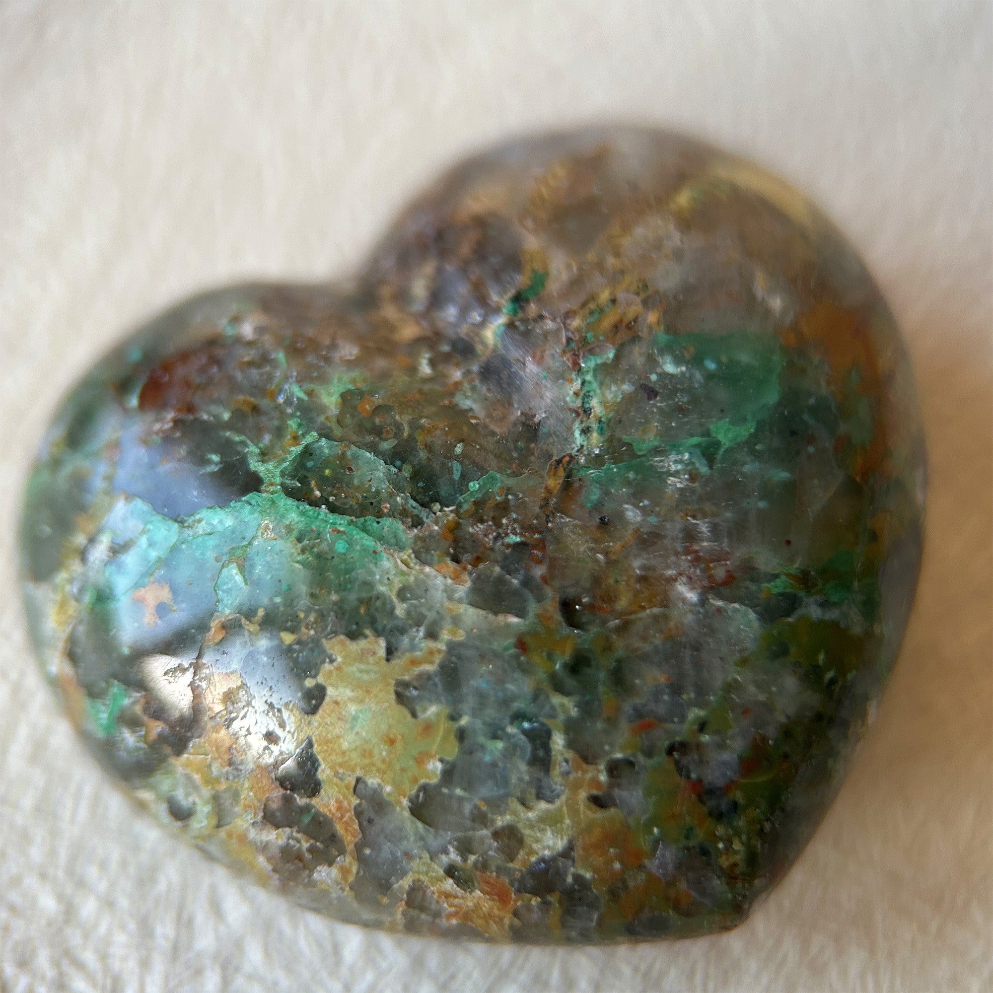 Chrysocolla Heart Crystal