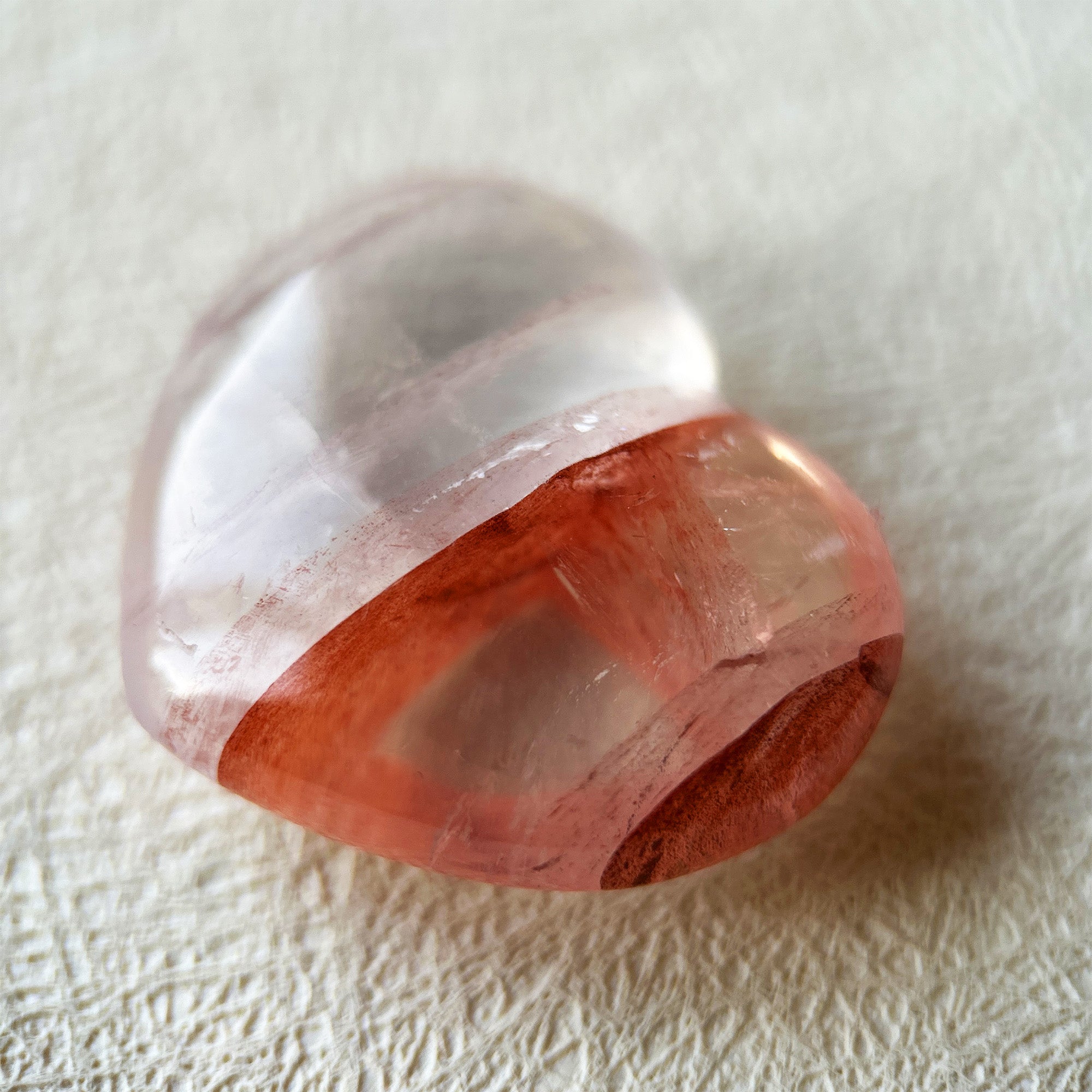 Fire Quartz Heart Crystal