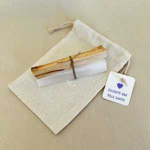 Greeting Card + Selenite and Palo Santo