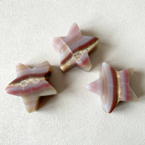 Pink Banded Onyx Star Crystal