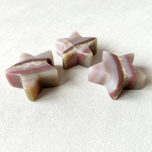 Pink Banded Onyx Star Crystal