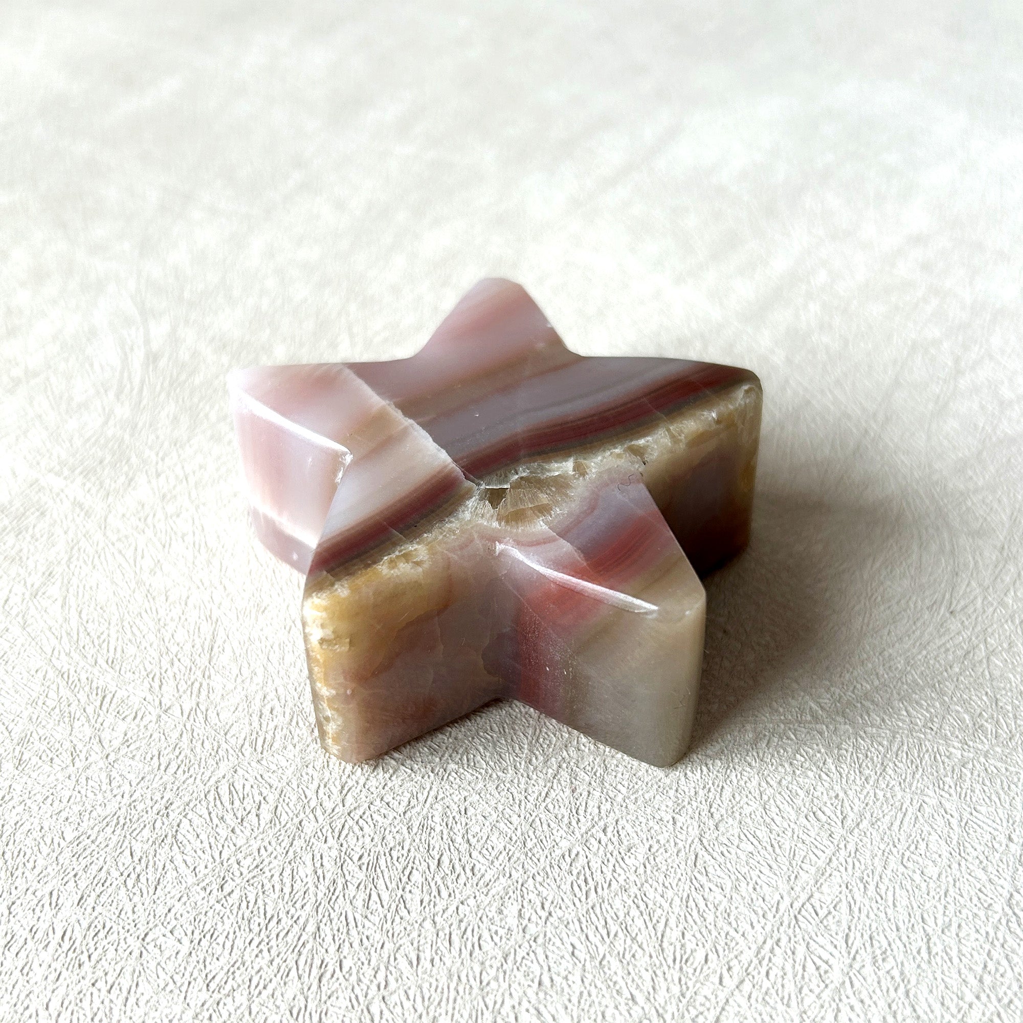 Pink Banded Onyx Star Crystal