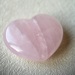 Pink Quartz Heart Crystal