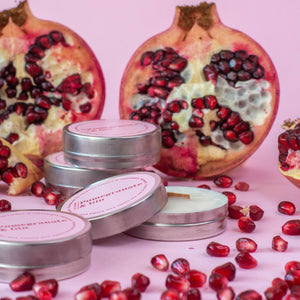 Mini Scented Soy Candle, Pomegranate and Gin